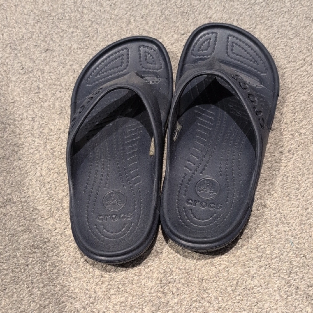 CROCS Women's Navy Flip-flops